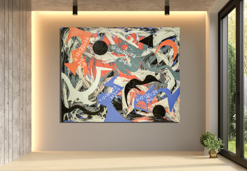 Time Fields Canvas Wrap - Abstract Modern Contemporary Luxury Wall Art Painting - Lauren Ross Design