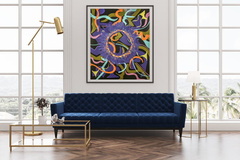 Life Print - Abstract Modern Contemporary Luxury Wall Art Painting - Lauren Ross Design