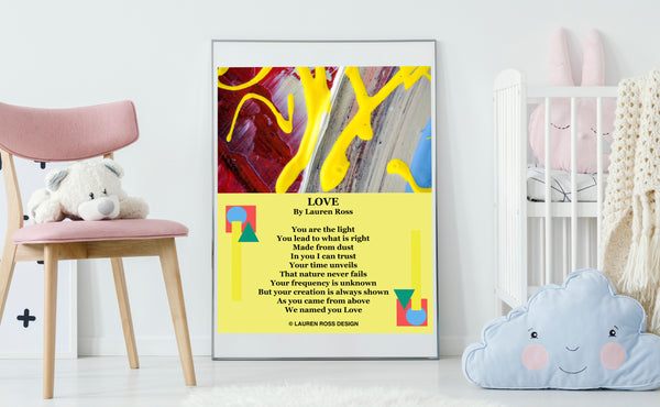 lauren ross design love children's archival print