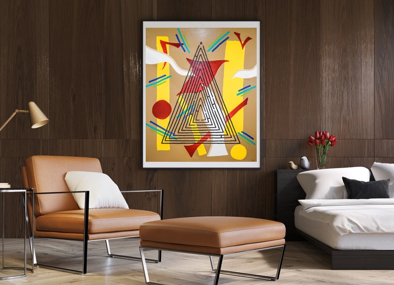 Maze 1 Print - Abstract Modern Contemporary Luxury Wall Art Painting - Lauren Ross Design