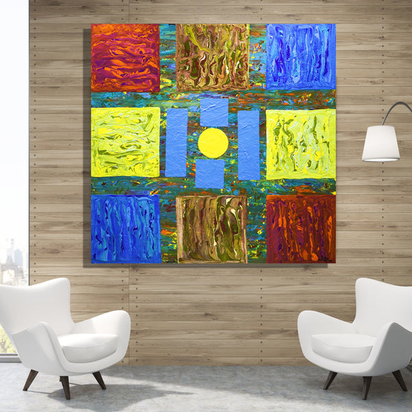 Pluto Archival Canvas Wrap - Contemporary Art | Modern Abstract Art | Fine Art | Painting On Canvas 