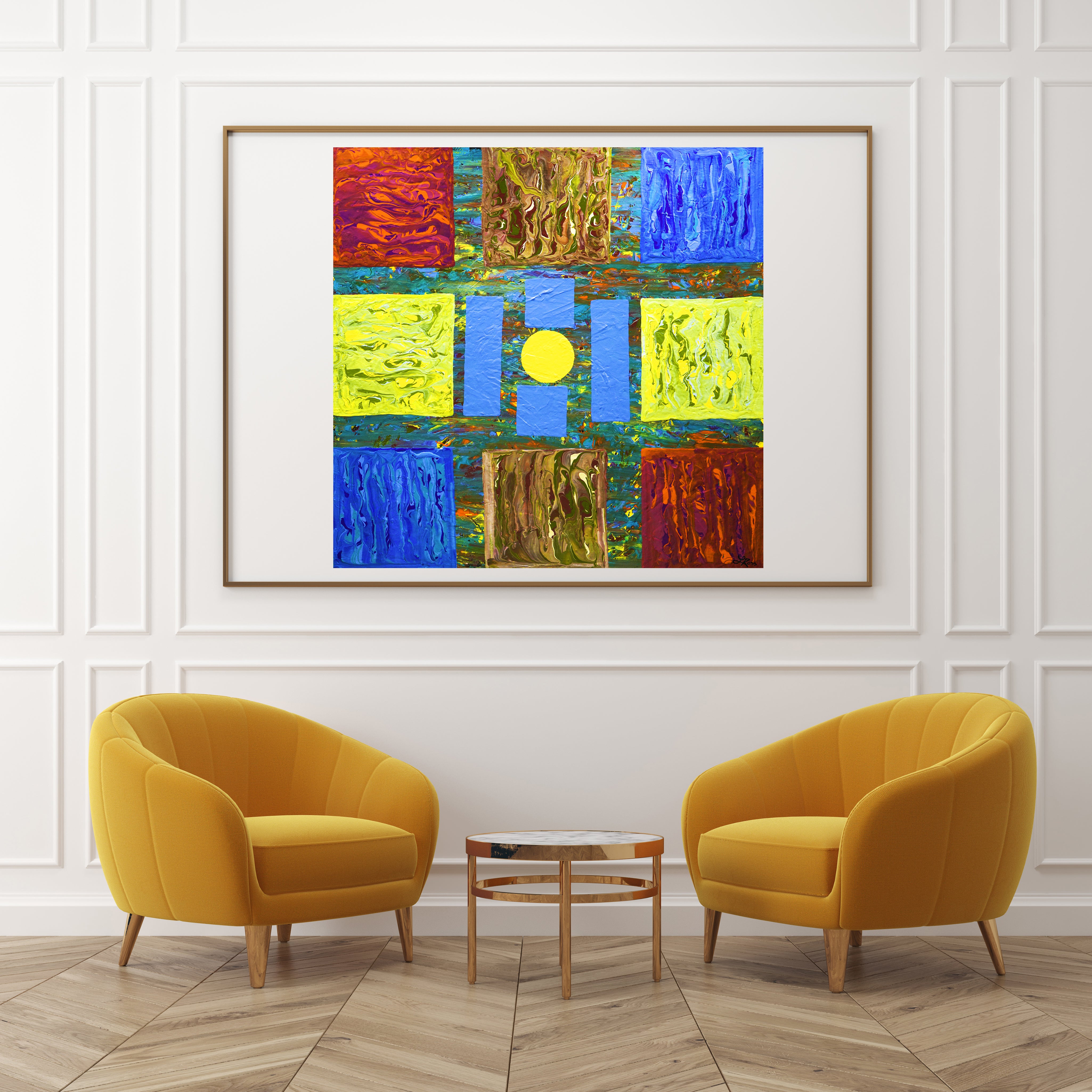 Pluto Archival Print - Contemporary Art | Modern Abstract Art | Fine Art | Painting Print 