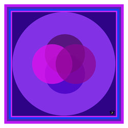 Purple Vesica - Contemporary Art | Modern Abstract Art | Fine Art | Geometric Print | Lauren Ross Design