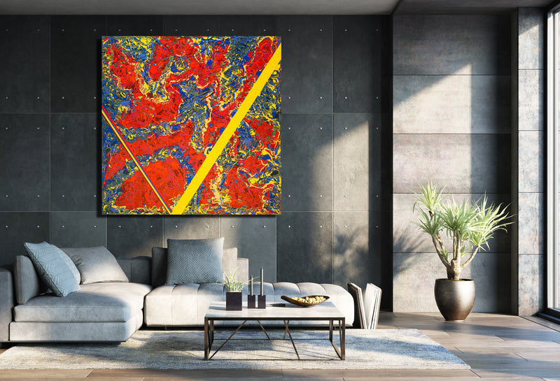 Refraction Archival Canvas Wrap - Contemporary Art | Modern Abstract Art | Fine Art | Painting On Canvas 