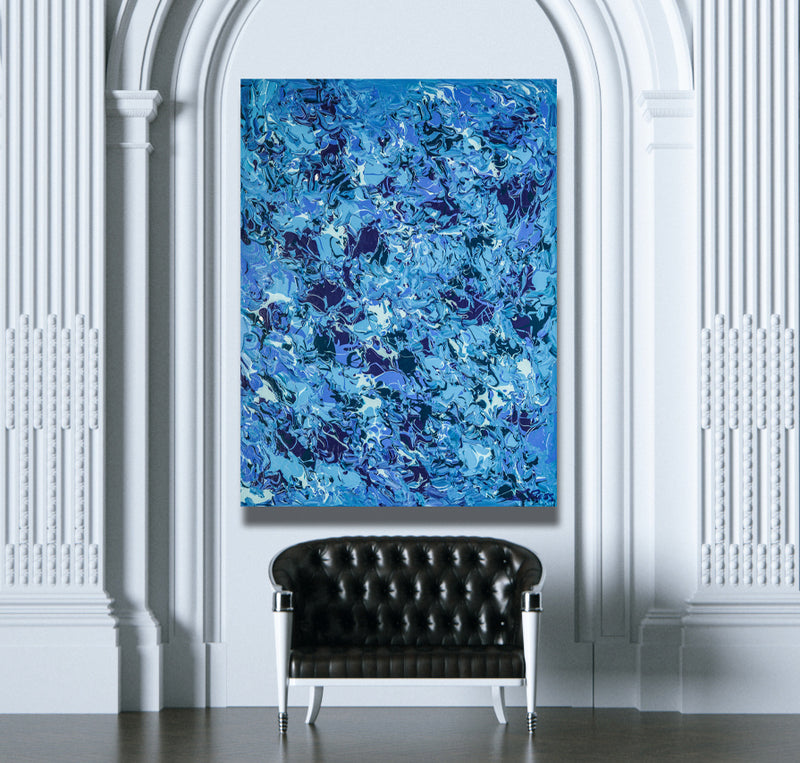 The Unknown Canvas Wrap - Abstract Modern Contemporary Luxury Wall Art Painting - Lauren Ross Design