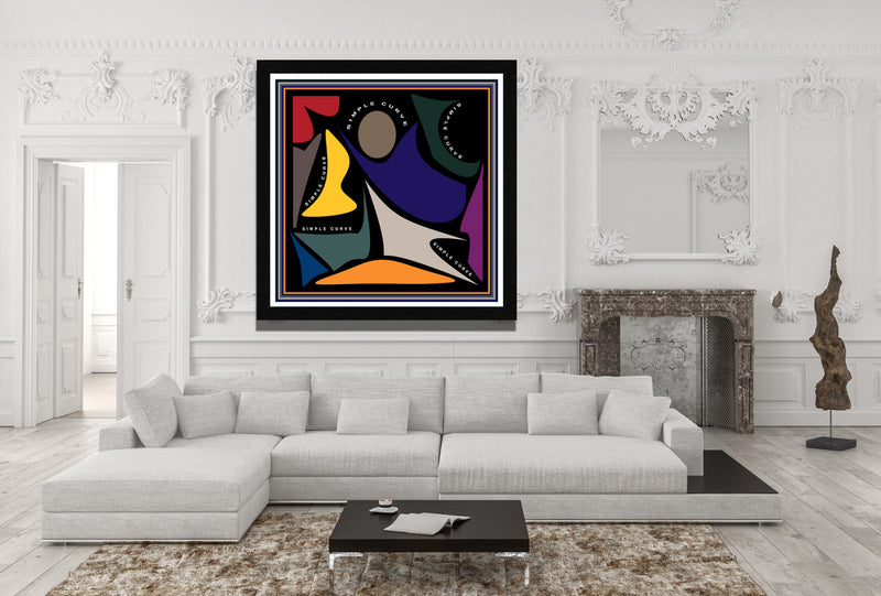 We Are Simple Curves Crypto Print - Abstract Modern Contemporary Luxury Wall Art Painting - Lauren Ross Design