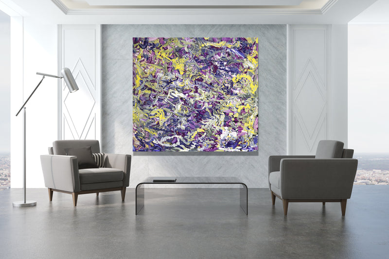 In Bloom Canvas Wrap - Abstract Modern Contemporary Luxury Wall Art Painting - Lauren Ross Design